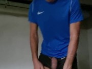 Hot Boy Athlete Strips Off and Jerks Off (a Pair of Athletic Balls) 7/16