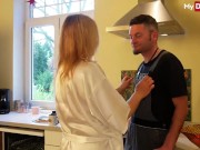 Hot & Sexy Milf GinaTomic Teases And Sucks The Handyman - Mydirtyhobby 4/16