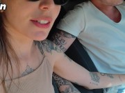 I gave a ride to a blogger and fucked her! 6/16