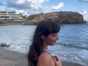 Follandome en La Playa. Desconocido se Pajea Conmigo 14/16