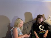 Sexy and Tight Pussy Girls Bored and Ignored gives a Small Dick Amateur Director Handjob 8/16