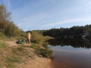 Naked girl pumped up the boat 8/16