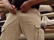 Thick BBC Daddy Drops Pants and Jerks Off in Public Store 3/16