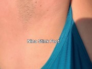 Sweaty and Dirty Armpits! Slut in Public. 15/16