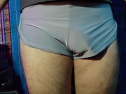 4K Grey Trunks Underwear Try-on Review 13/16
