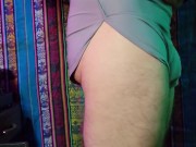 4K Grey Trunks Underwear Try-on Review 14/16