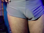 4K Grey Trunks Underwear Try-on Review 15/16