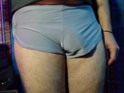 4K Grey Trunks Underwear Try-on Review 16/16
