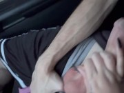 Sneaky Car Handjob Cum Denial 9/16