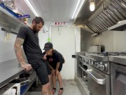 Food truck mommy has a hawk tuah deepthroat on the menu 4/16