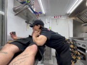 Food truck mommy has a hawk tuah deepthroat on the menu 7/16