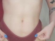 changing my old panties and showing my ass 1/16