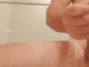 Sexy guy cumming on the sink. 6/16