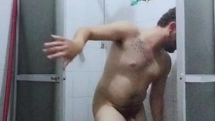 Bath at mother's house.