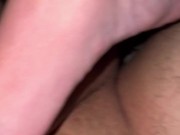 Teen rubs soft feet on my cock 2/16