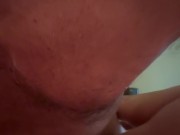 Wife takes cock down throat, pink vibe on pussy 14/16