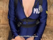 The sex-police write you a fine. Now you have to masturbation off in front of the officer 6/16