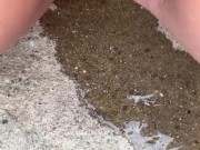 close up piss on the steps 12/16