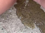 close up piss on the steps 4/16