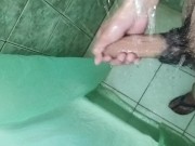 big cock cumshot in the shower 4/16
