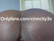 Thick Chocolate Ebony Slut riding her dildo until she can’t stop creaming and cumming 8/16