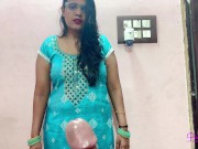 Stepmother Pinki Caught her Son naked, She help for tight pennis and Cumshot in mouth. 2/16