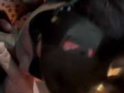 Mi esposo y yo visitando a su ex dominicana para cogernosla. Trío dominicano 6/16