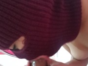 Getting out of the shower I give my stepbrother a delicious oral