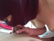 Getting out of the shower I give my stepbrother a delicious oral 8/16