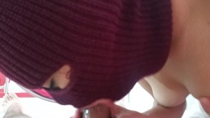 Getting out of the shower I give my stepbrother a delicious oral