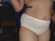 Hanes Her Way Big Fullback Ass Jiggle Shaking Tease 10/16