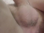 Silly guy almost gets all 17in double sideded dildo! And precum taste test 4/16