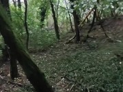 OUTDOOR SEX I went for a stroll in the grove when I took my COCK in hand to have some fun and CUM