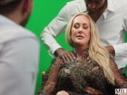 MILFY Brandi Love Getting Fucked By 2 Big Black Cocks 8/16