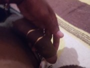 Casi me vengo en la cama ando muy atrevido con mi verga grande 12/16