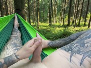 Amazing hard wank in the woods 2/16