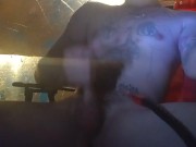 Butt plug devil tail and stroking 4/16