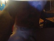 Butt plug devil tail and stroking 6/16