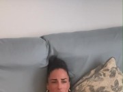 Super horny tattooed brunette in a COMPILATION playing with dildos in her tight pussy. 15/16