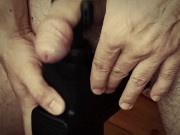 With sound! How he cums from the vibrator! 4/16