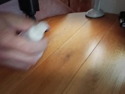 Sperm shot with a vibrator, especially pleasant. I love it. 9/16