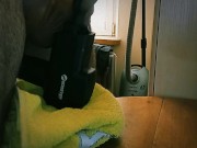 I started to clean the room, but the desire to cum won! 12/16