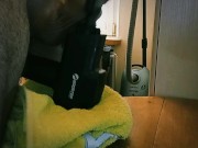 I started to clean the room, but the desire to cum won! 13/16