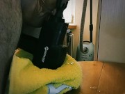 I started to clean the room, but the desire to cum won! 16/16