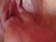 My lover enjoyed me, fingered and whipped my pussy and ass into foam 5/16