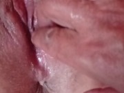 My lover enjoyed me, fingered and whipped my pussy and ass into foam 9/16