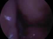 Camera dildo after a rough fuck and cream filling 1/16