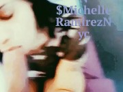 BLOW JOB HOTEL DOOR OPEN WIDE PUBLIC sucking dick swallow cum 1/16