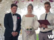 VIP4K. Bride was fucked hard and got anal creampie while guests were watching 3/16