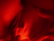 Sensual massage with oil and fingering close up, music video 10/16